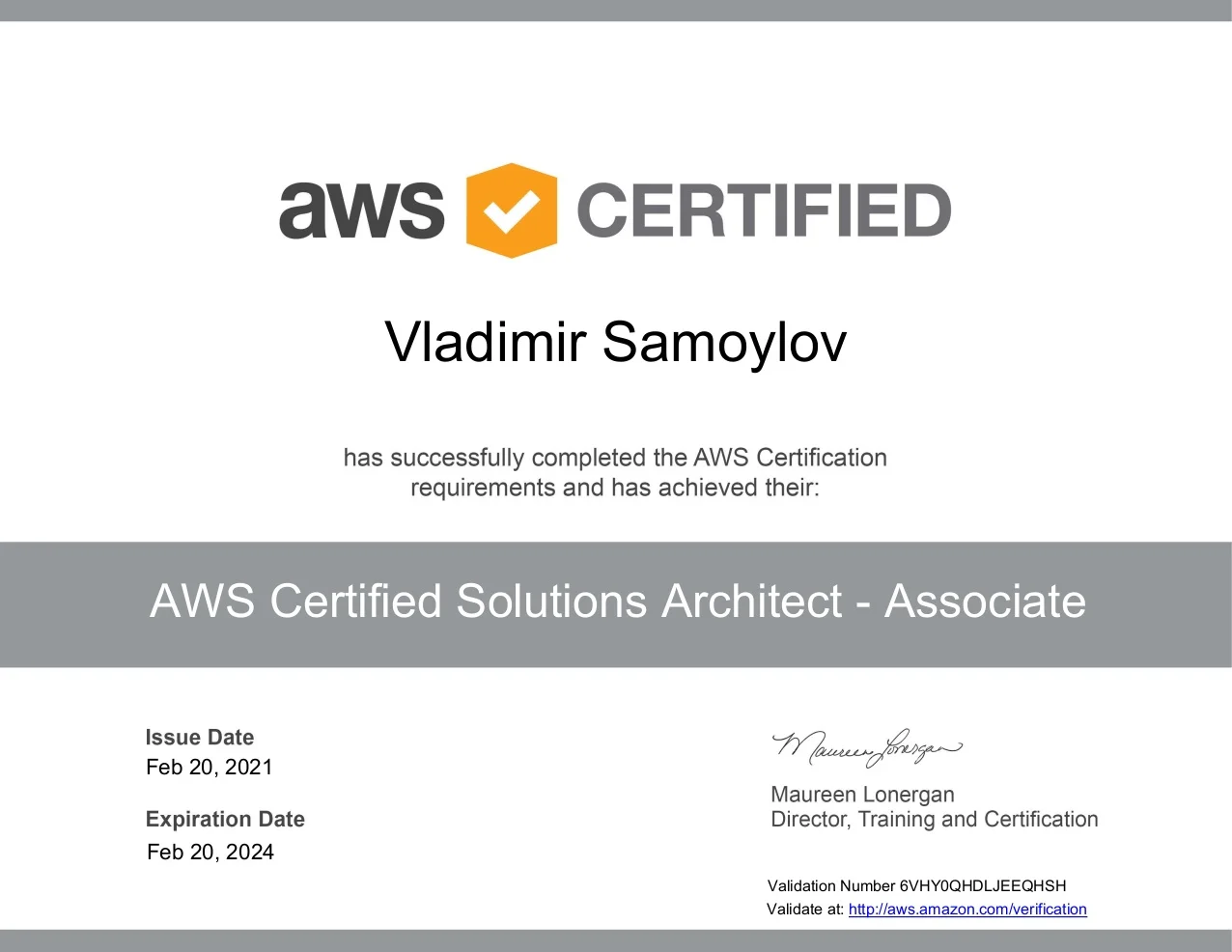 2021 aws certified solutions architect associate